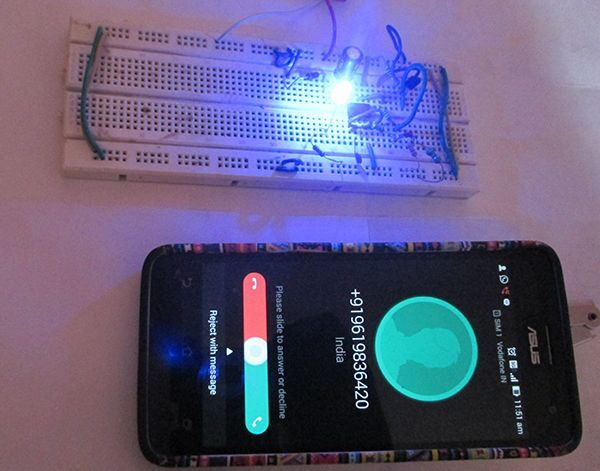 Mobile Phone Call Indicator using Simple Electronics!