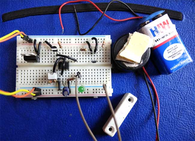 How to make a DIY Magnetic Field Detector Alarm using simple electronics !